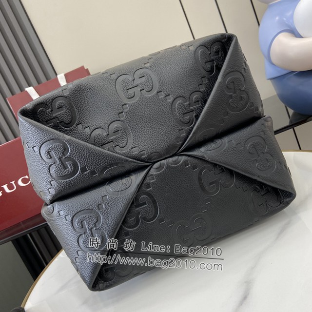 Gucci專櫃古馳最新款2025早春系列粒面購物袋 jh2010型號：818771